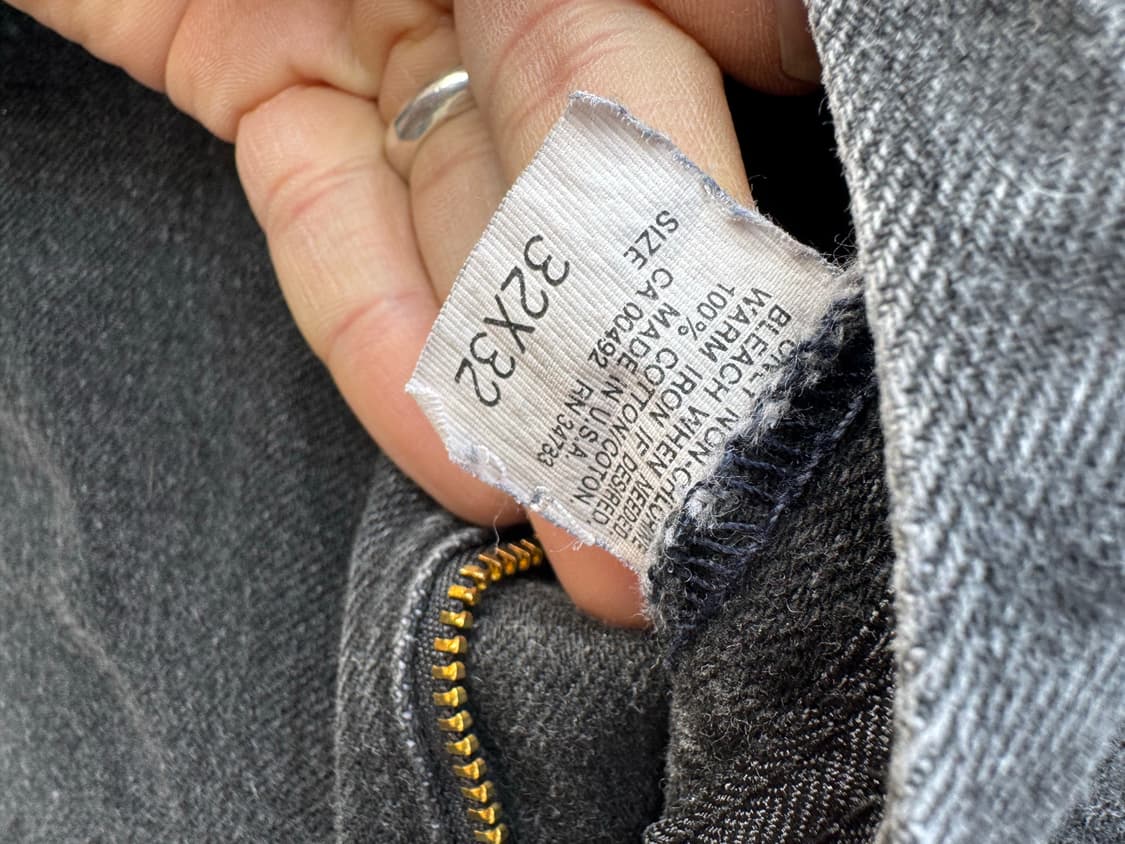 90s lee 빈티지 200 레귤러 스트레이트핏 블랙 데님 팬츠 블랙진 상품이미지6