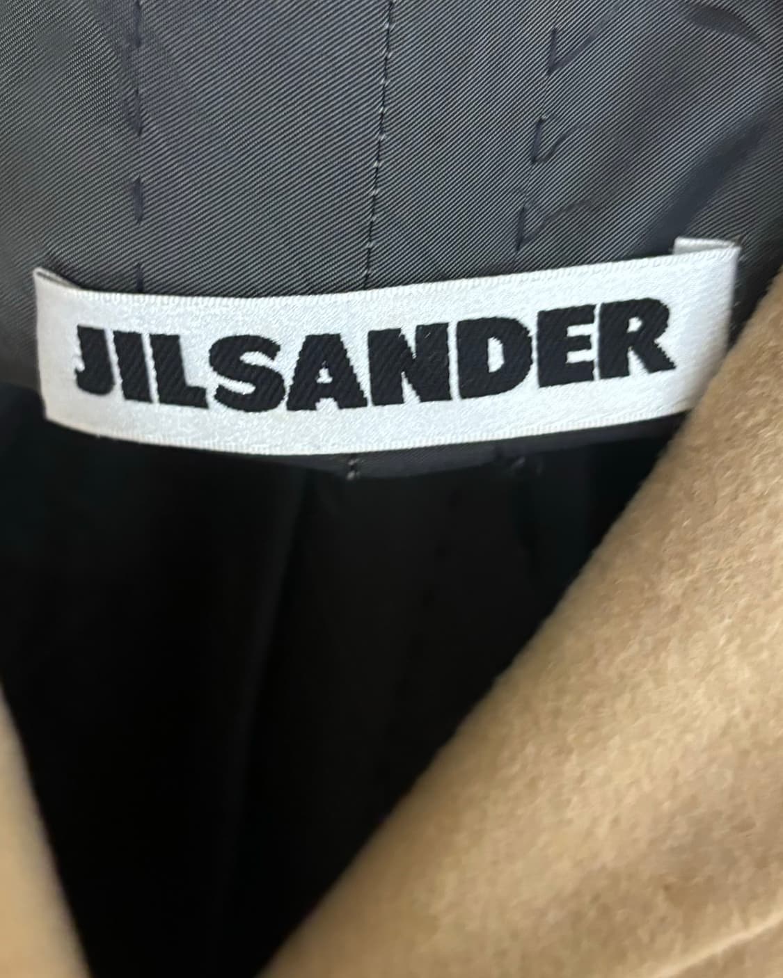 질샌더 베이지 싱글 브레스트 울 코트 상품이미지7