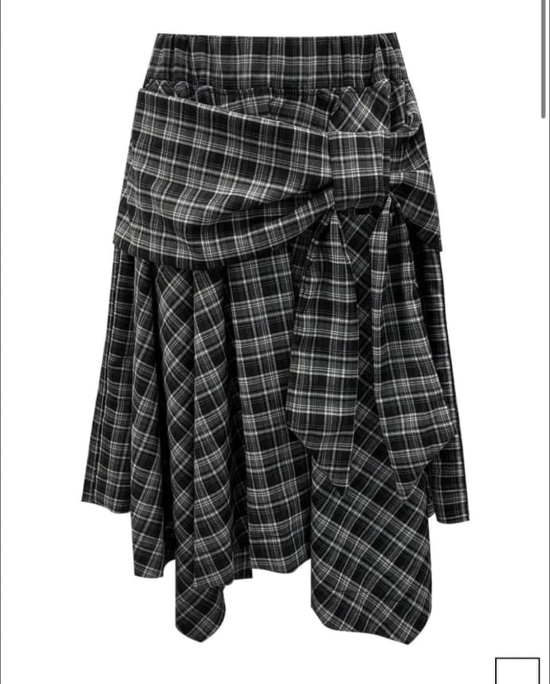 체메씨 보우 언발란스 스커트 상품이미지2