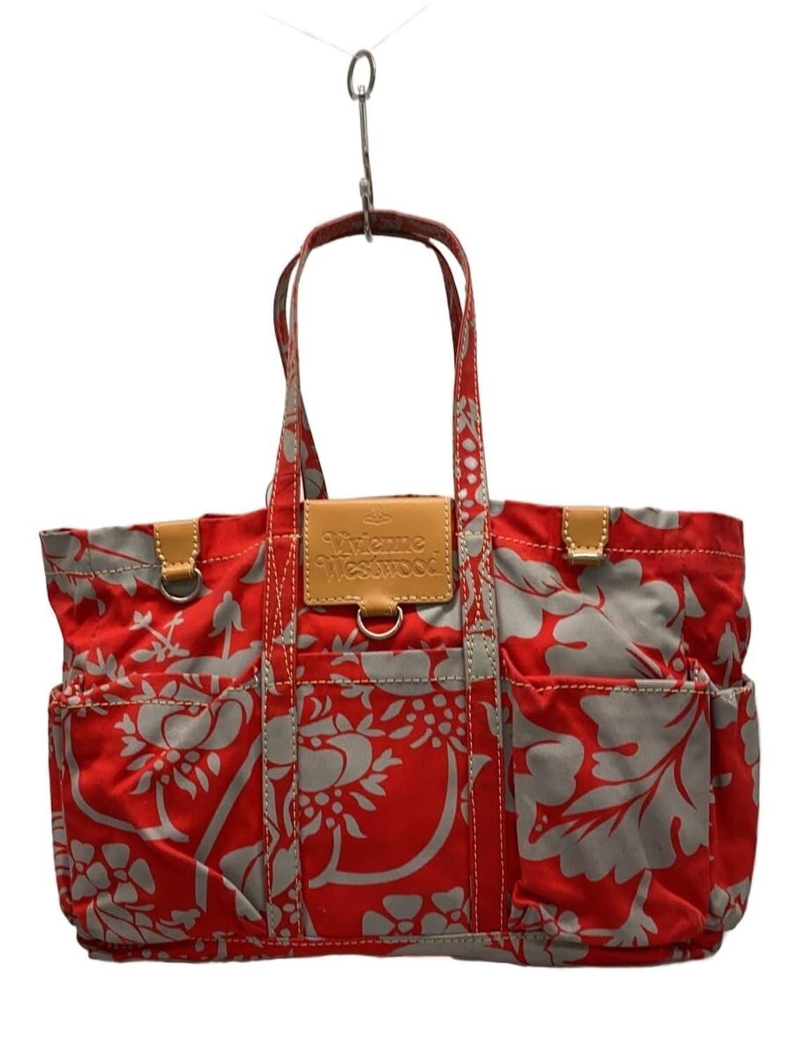 비비안 웨스트우드 꽃무늬 코튼 토트백 상품이미지1