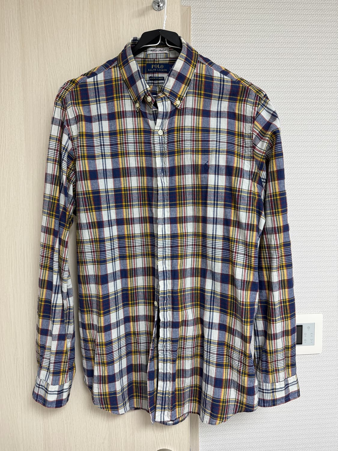 폴로 마드라스 셔츠 클래식핏 L사이즈 상품이미지1