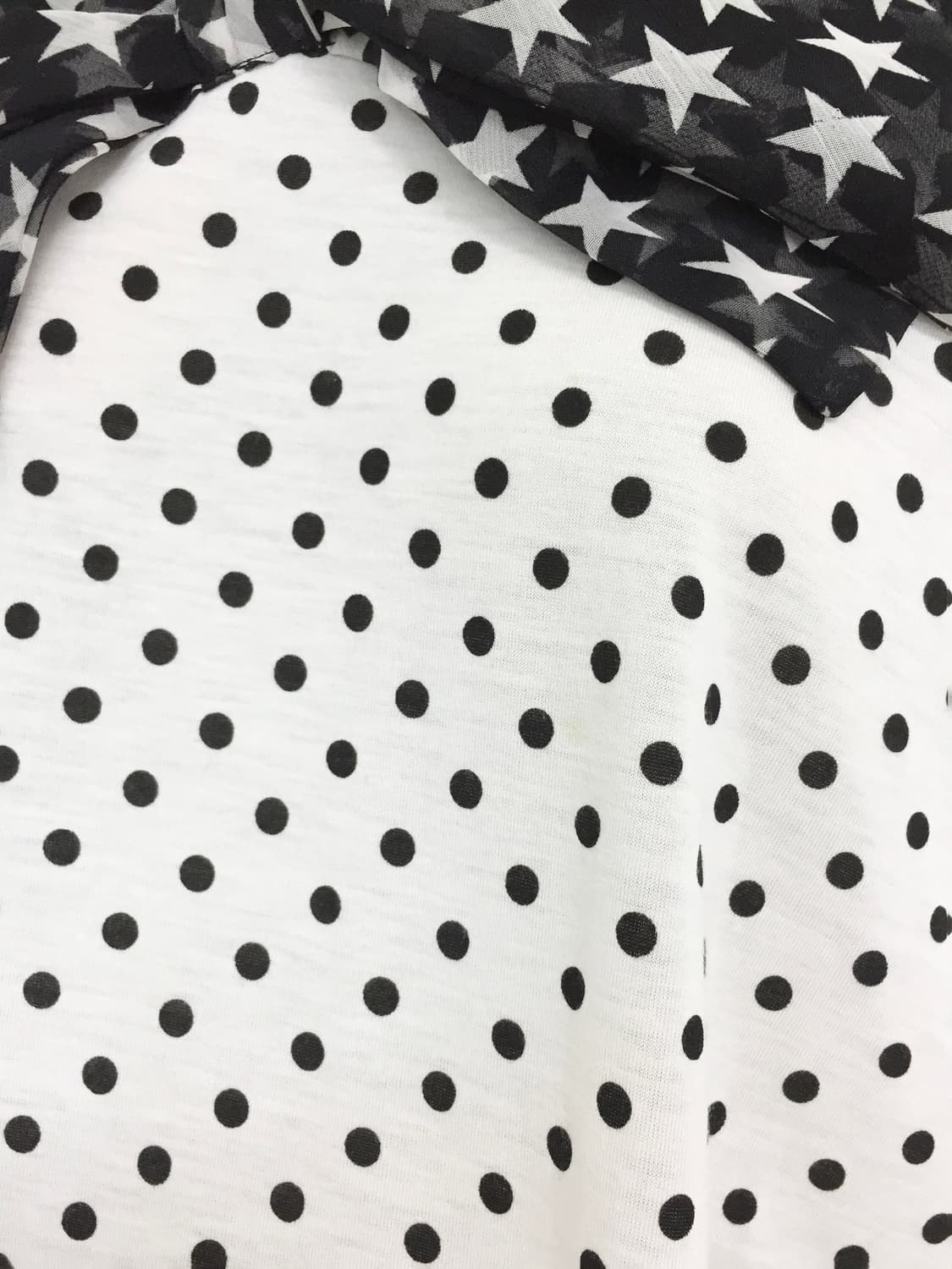 Polka Dot with Star print Bow Top 상품이미지5