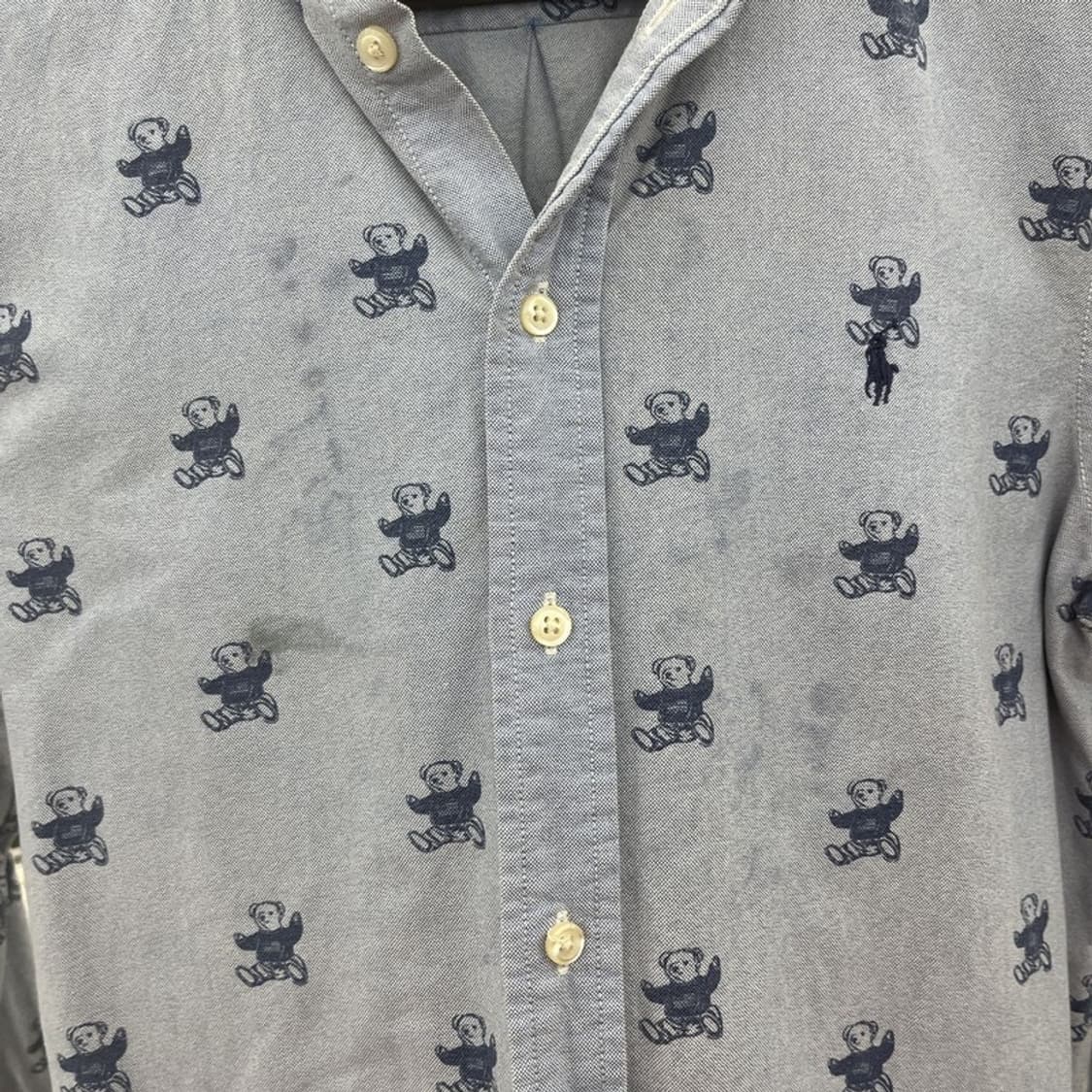 폴로 랄프로렌 빈티지 컨트리 키치 베어 패턴 셔츠 95 C10183 상품이미지9