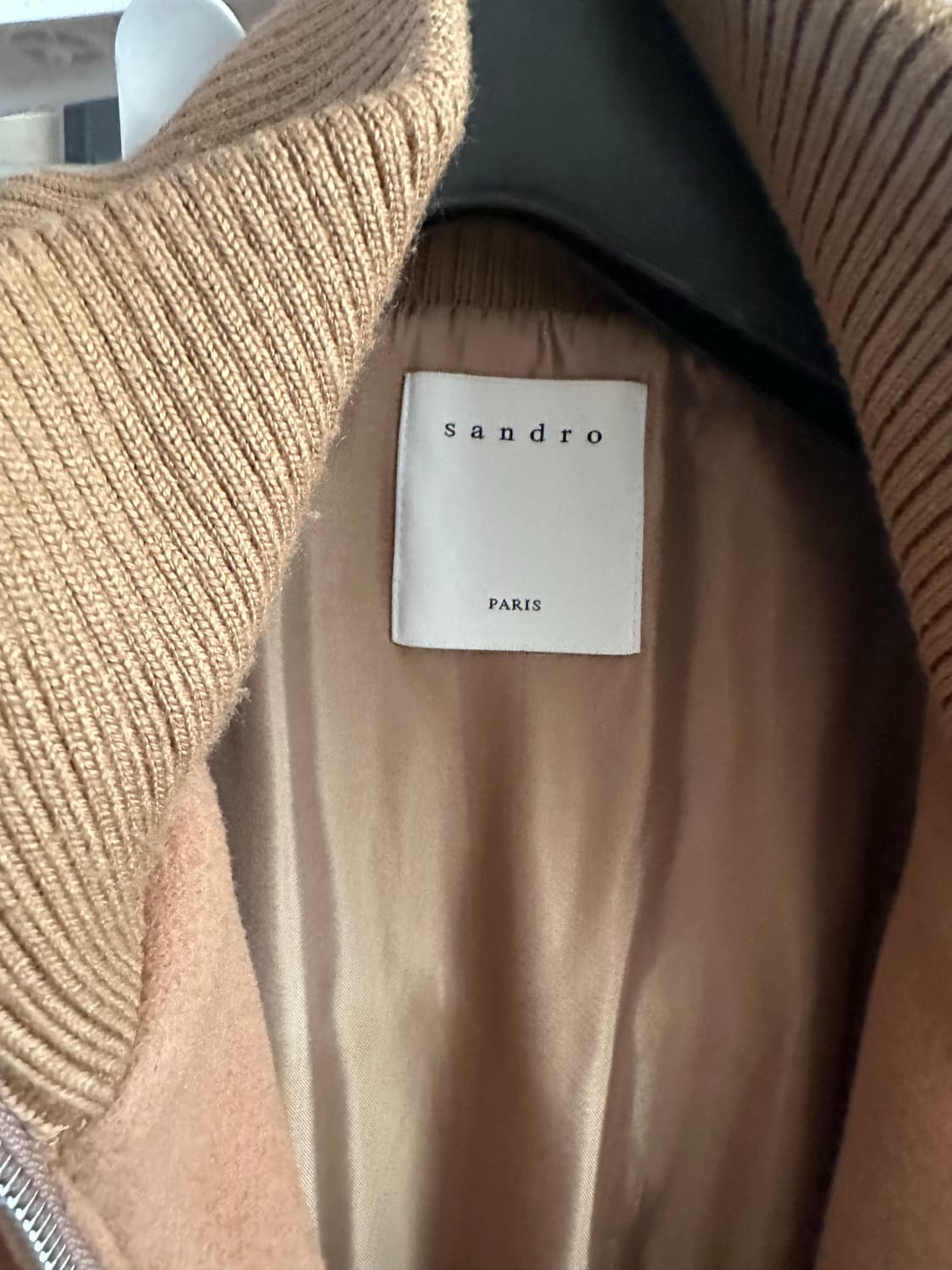 산드로옴므 울 캐시 블루종 카멜 50(M) 상품이미지3