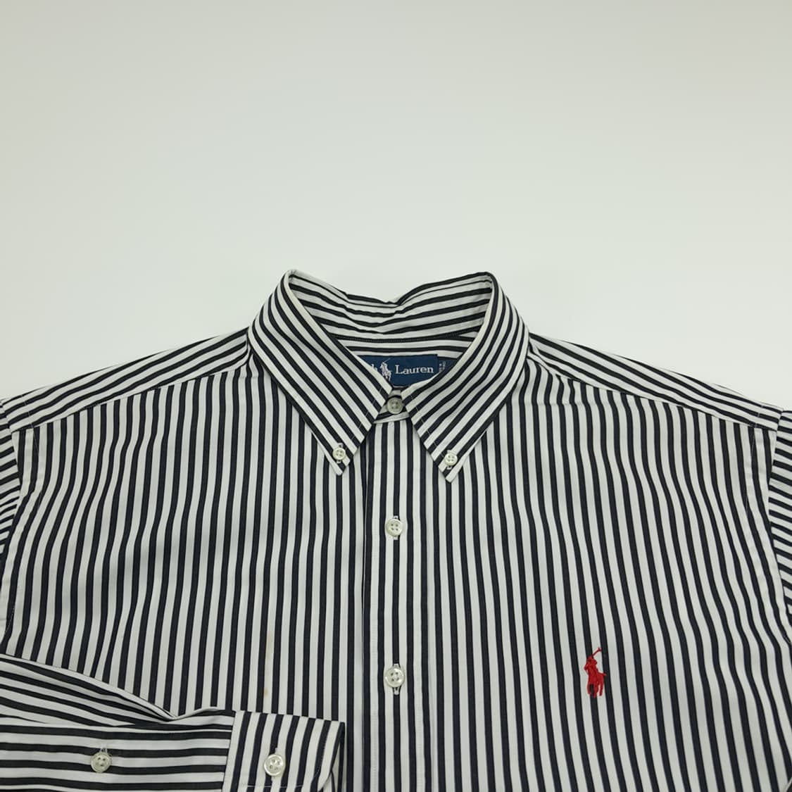 CN884 XL 폴로 랄프로렌 모노 스트라이프 긴팔 셔츠 남방 상품이미지3
