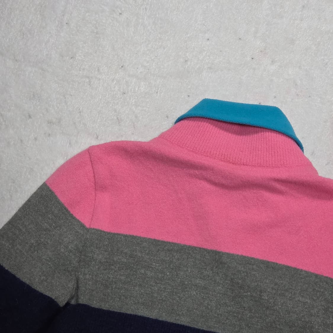 레노마 배색 반집업 니트 상품이미지6