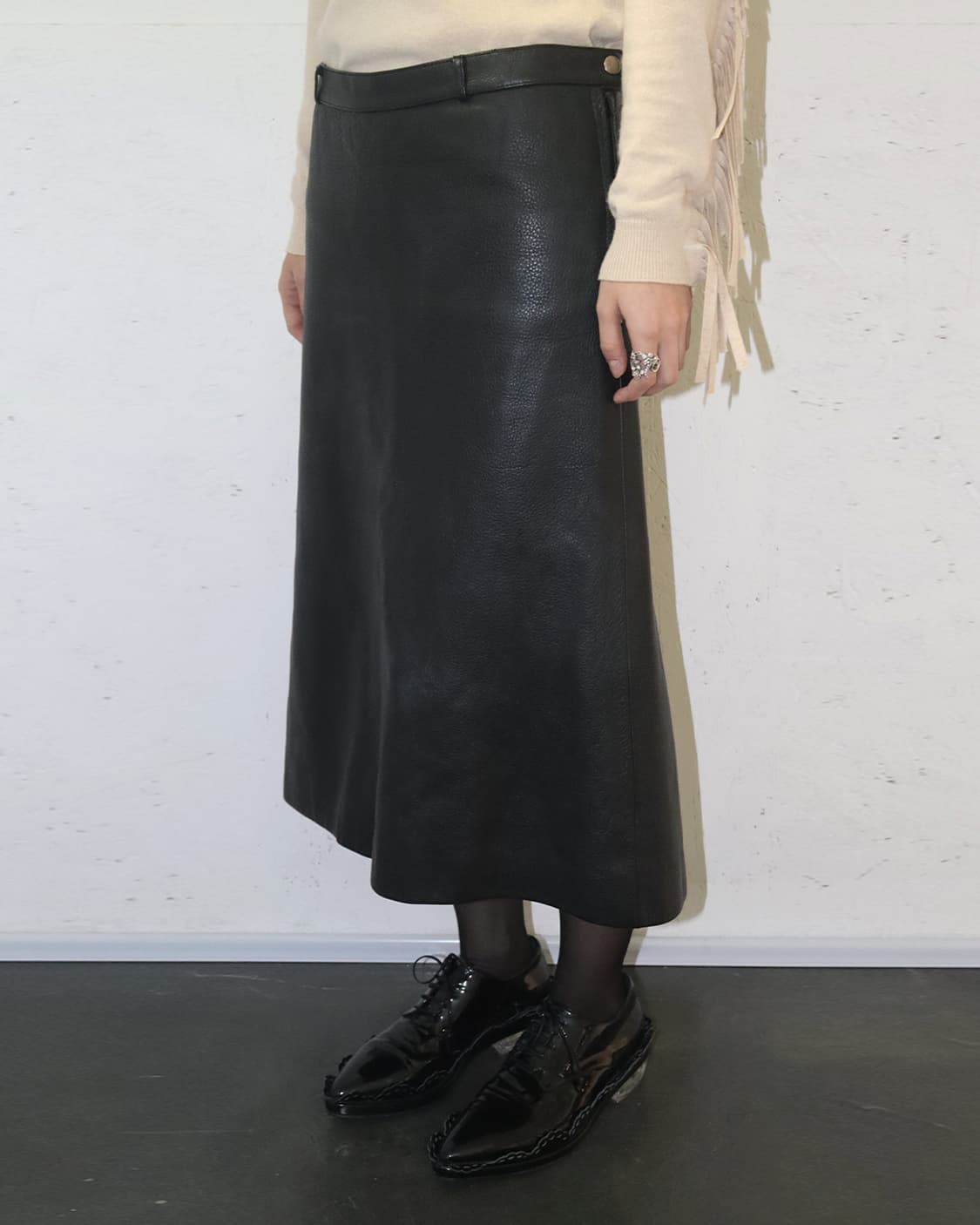 베트멍 16AW 카프스킨 스커트 상품이미지2