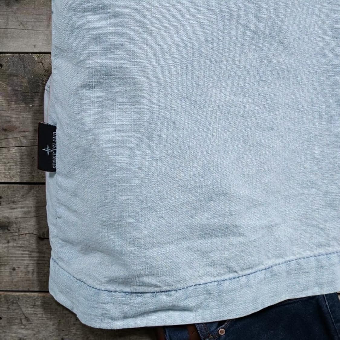 105 STONE ISLAND 스톤아일랜드 가먼트다잉 반팔 셔츠 상품이미지6