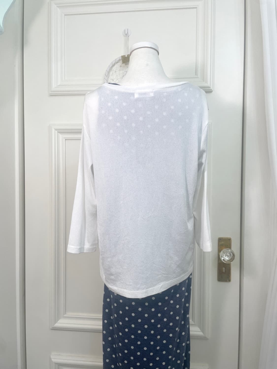 white basic summer cardigan(size-LL) 상품이미지5