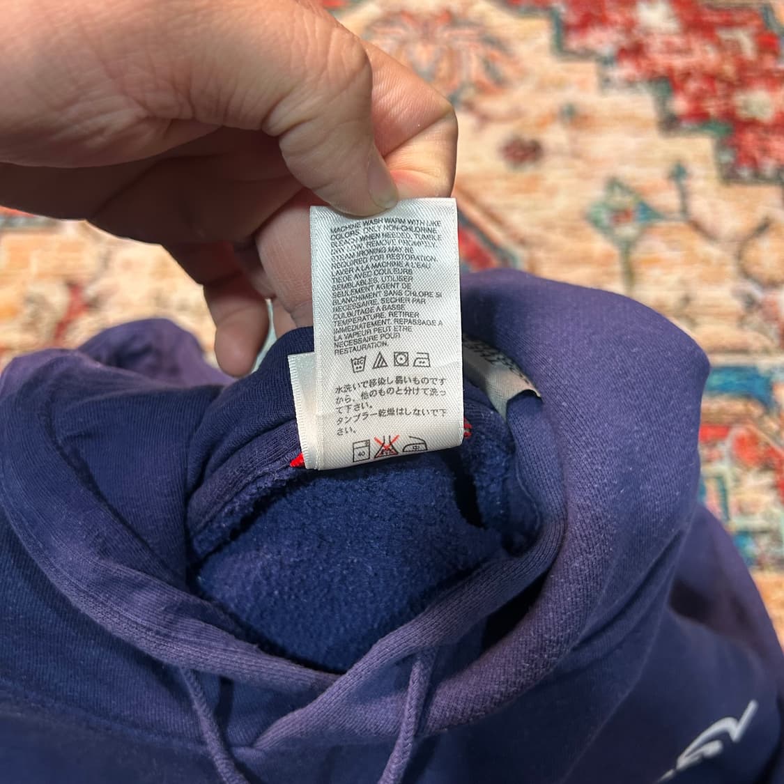 [XL] 노스페이스 재팬 엠보로고 후드티 상품이미지7