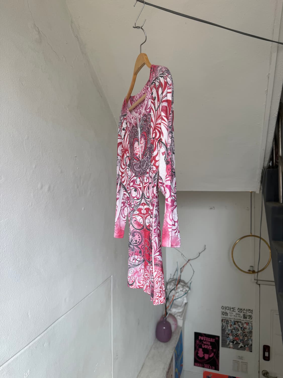 y2k 끝판왕 하트 그래픽 티셔츠 상품이미지4