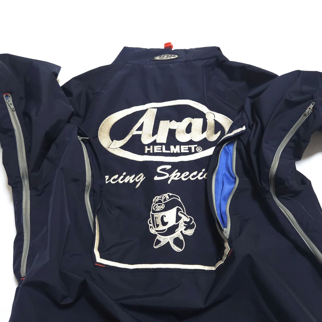 아라이 Arai 구형 빅로고 라이더 바람막이 자켓 네이비 상품이미지5