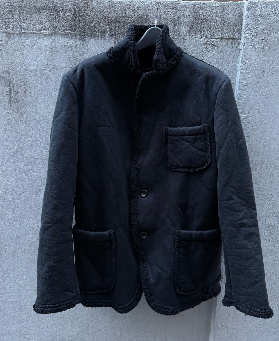 꼼데가르송 옴므 로우컷 쉐어링 무스탕 자켓 상품이미지2