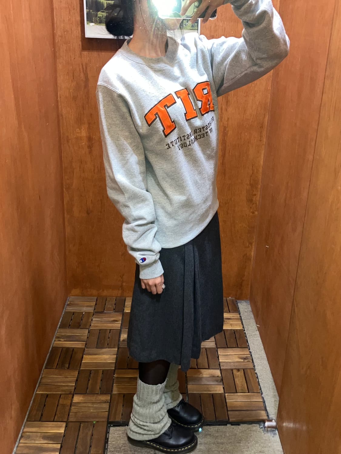 (XS) Champion 챔피온 유니버시티 자수 스웻셔츠 맨투맨 상품이미지2