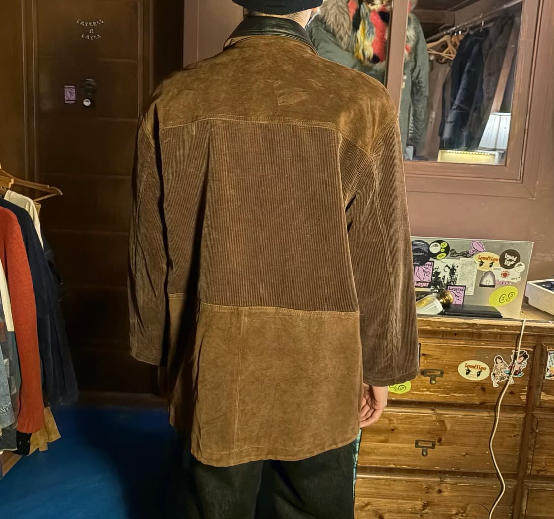 ROTARY GROUP CORDUROY LEATHER JACKET 상품이미지4