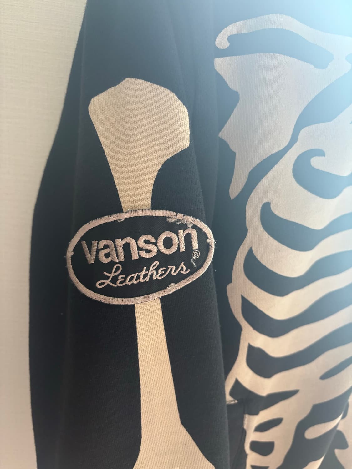 vanson 밴슨 본 후드집업 블랙 L 넥워머 핑거홀 상품이미지2