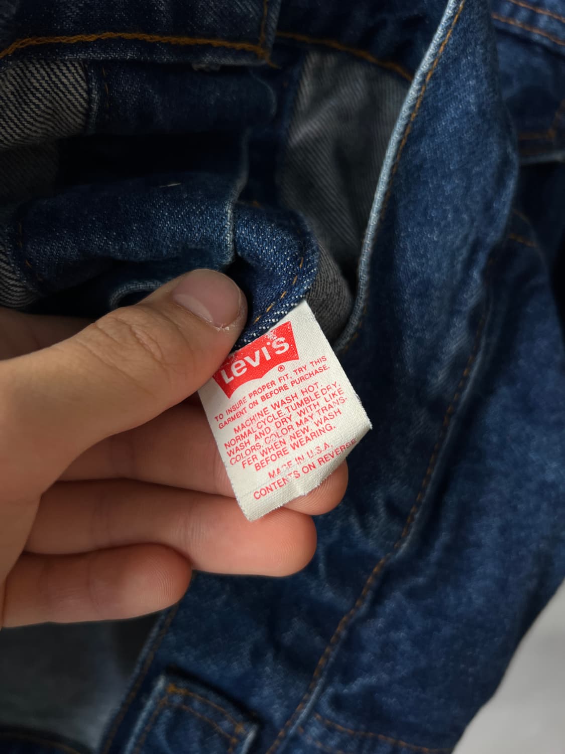 [XL]90's 리바이스 USA Made 70506-0216 트러커 자켓 상품이미지7