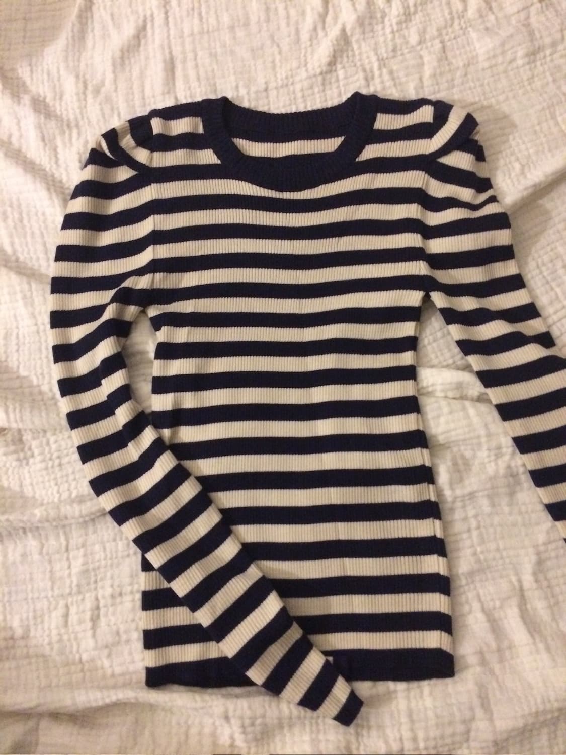 vintage puff long sleeve 퍼프 골지 티 상품이미지1