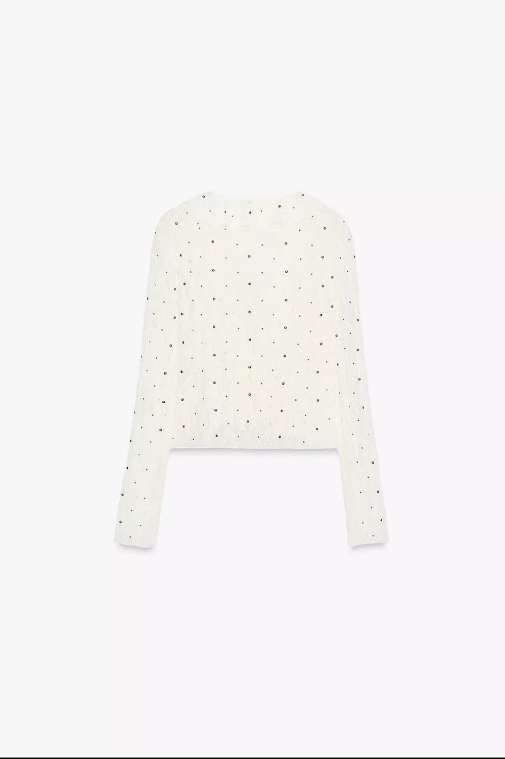 자라 스터드 레이스 탑 블라우스 가디건 S 상품이미지3