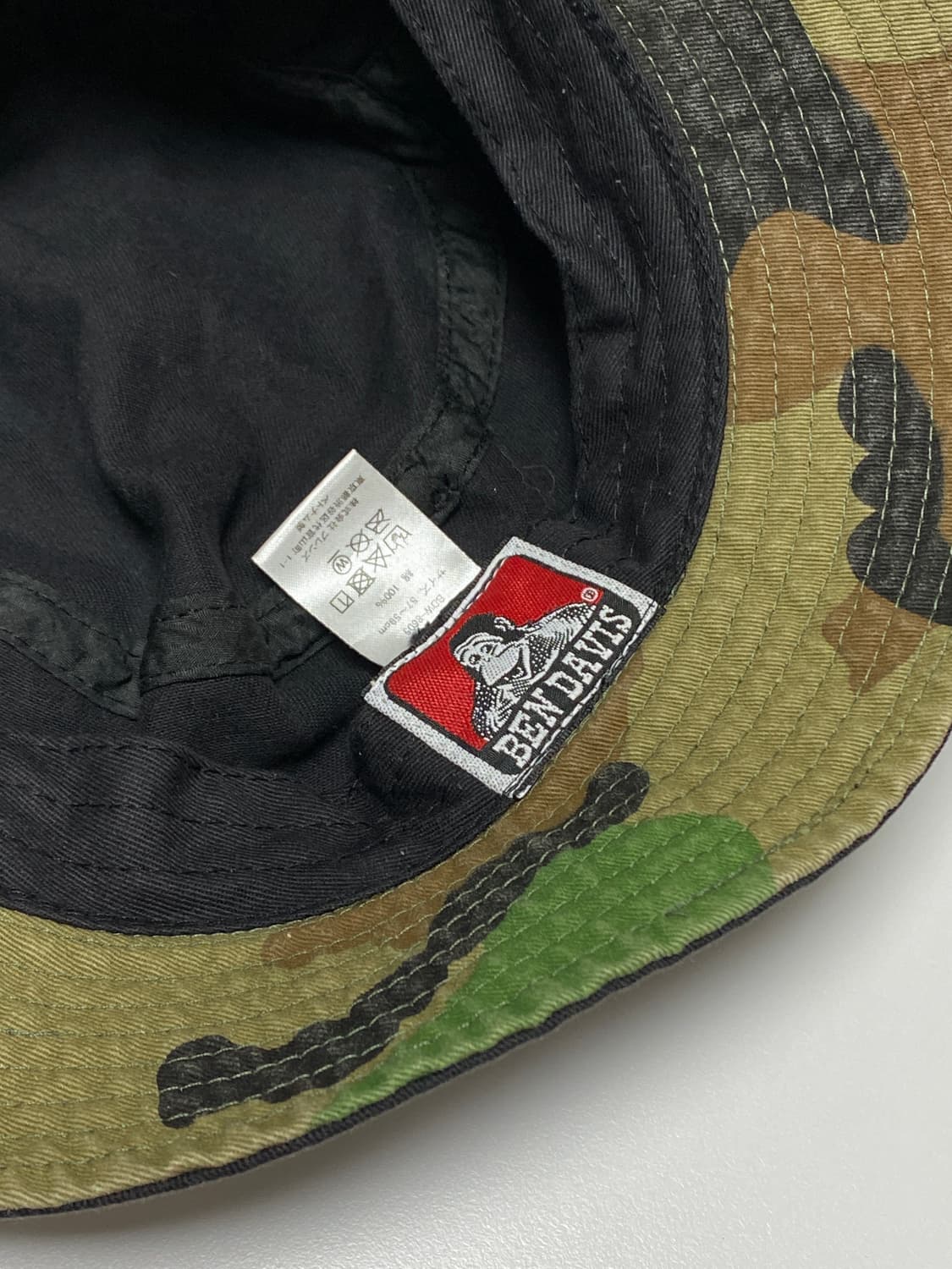 벤데이비스 블랙 카모 버킷햇 57-59cm 상품이미지4