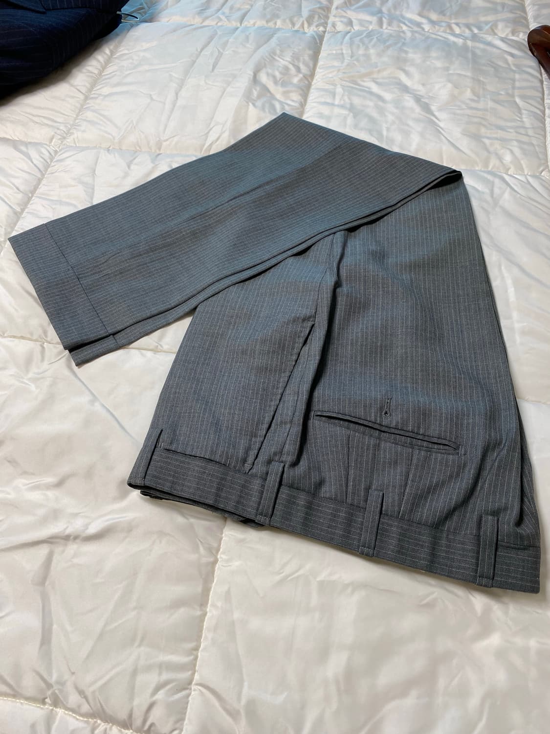 란스미어 정장 셋업 (그레이 스트라이프 48R) 상품이미지7