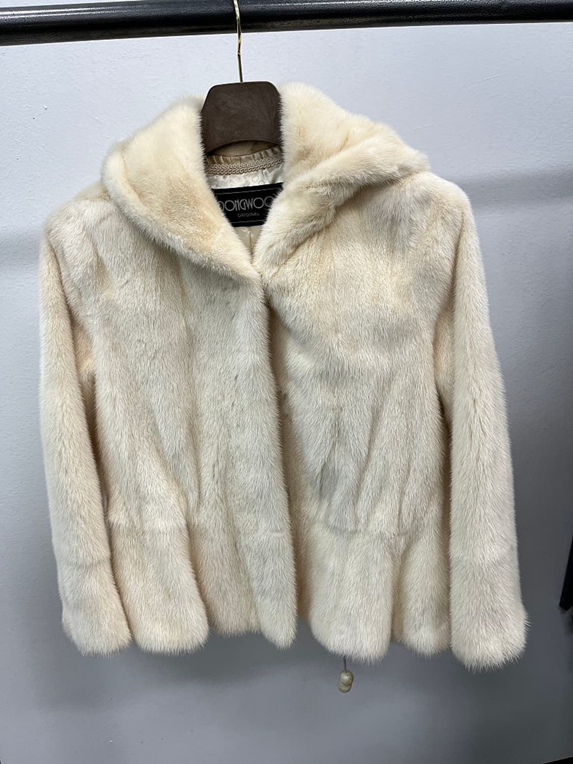 여) 동우모피 크림 후디 밍크자켓 상품이미지2