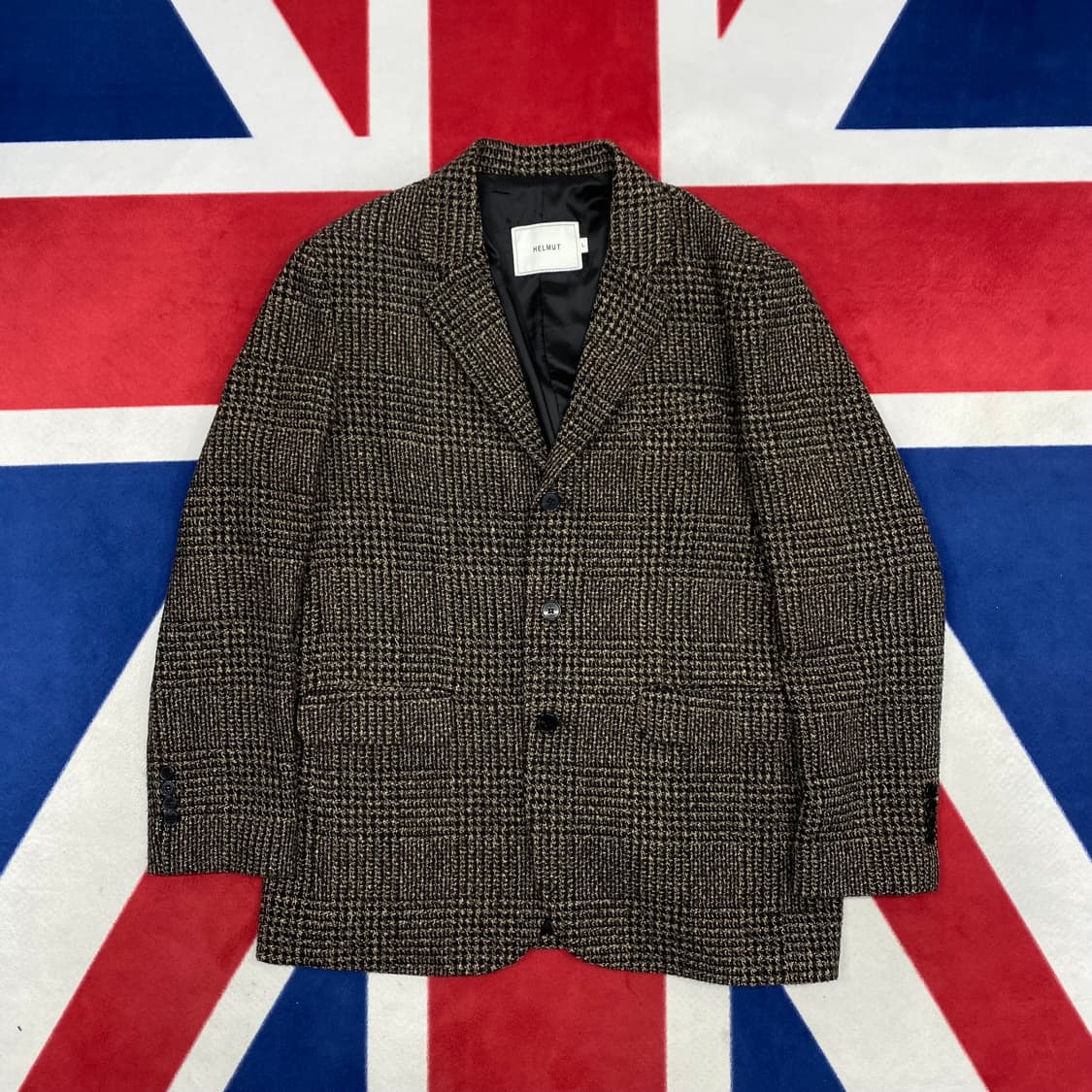 빈티지 체크 미니멀 블레이져 L  상품이미지1