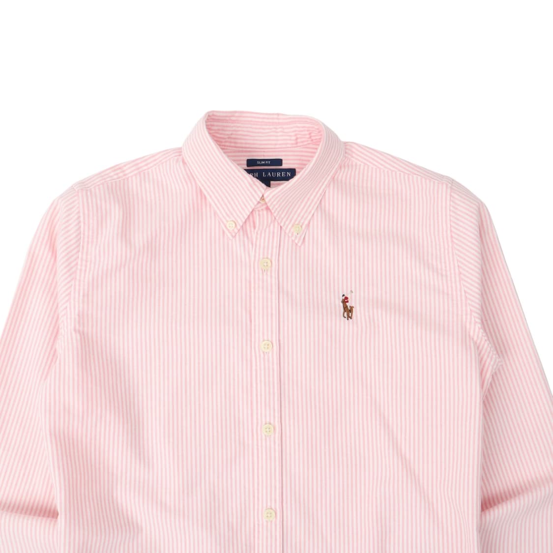 폴로 랄프로렌 우먼스 옥스포드 라이트 핑크 스트라이프 셔츠  상품이미지2