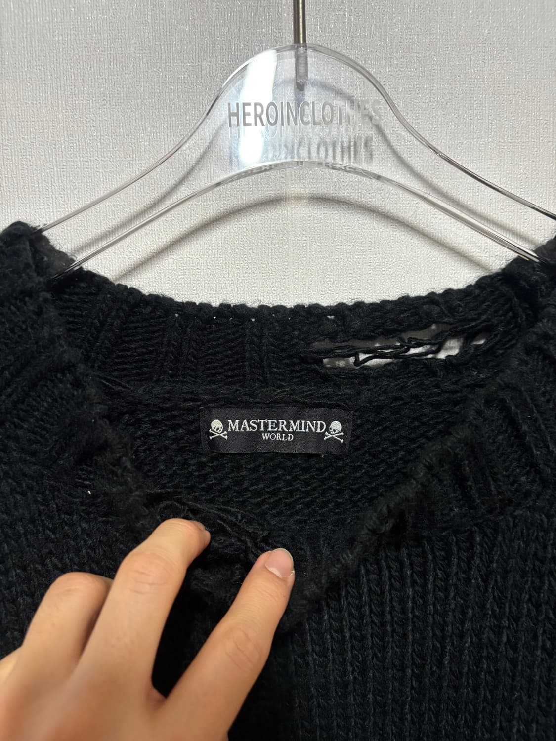 [XL] Master Mind Skull Logo Damage Knit 상품이미지5