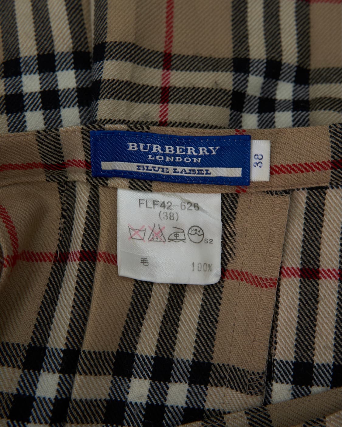 Burberry 블루라벨 노바체크 버클 스트랩 랩 스커트 상품이미지5