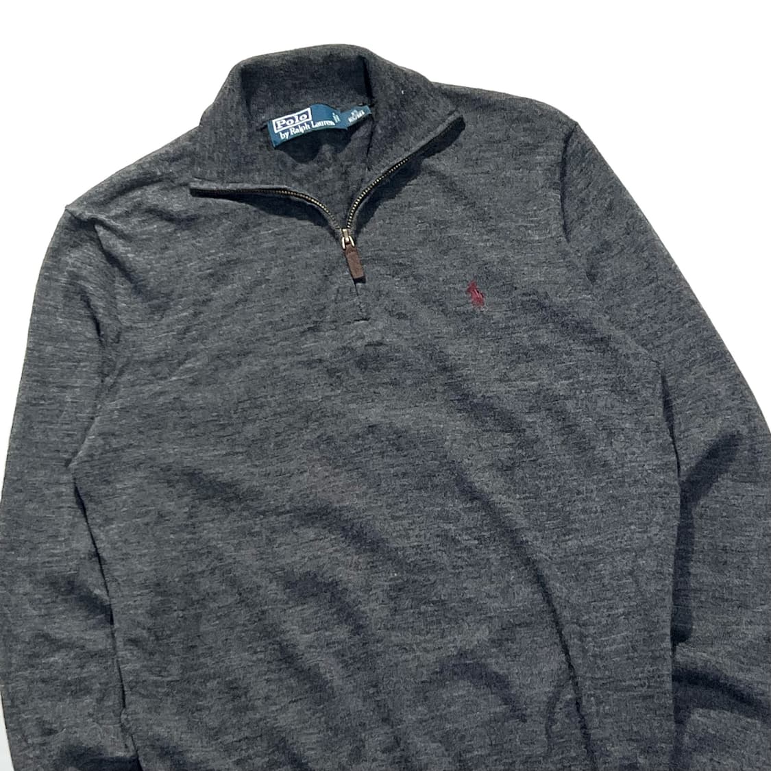 폴로 쿼터집 반집업 니트 상품이미지2