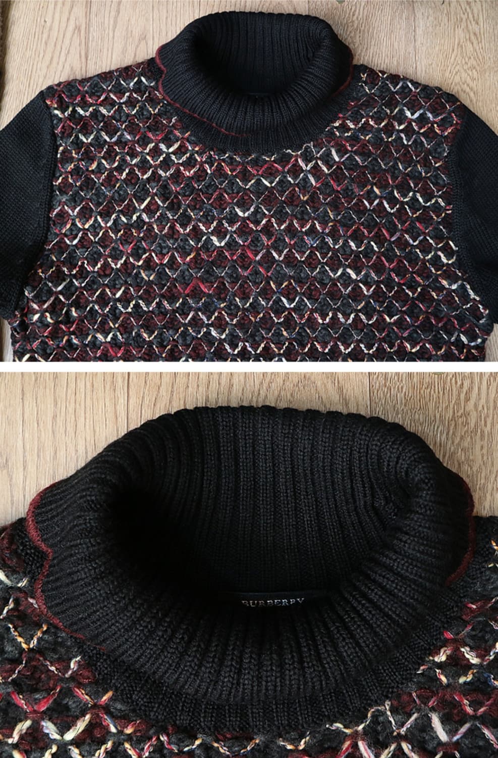  burberry black label 버버리 블랙 라벨 터틀넥 니트 상품이미지2