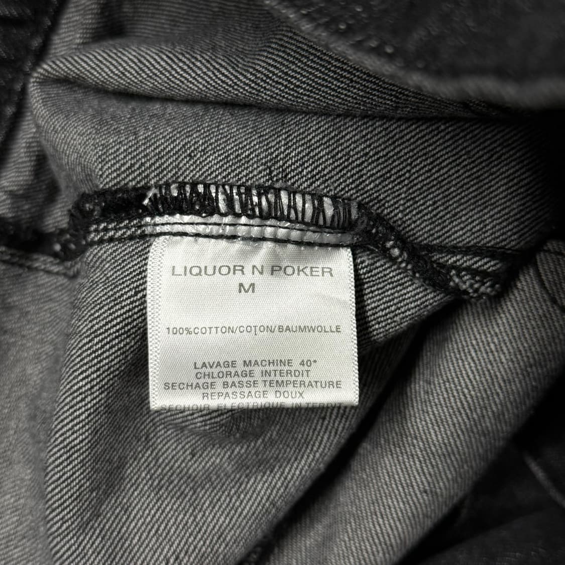 [M] 리쿼앤포커 블랙 데님 청자켓 상품이미지6