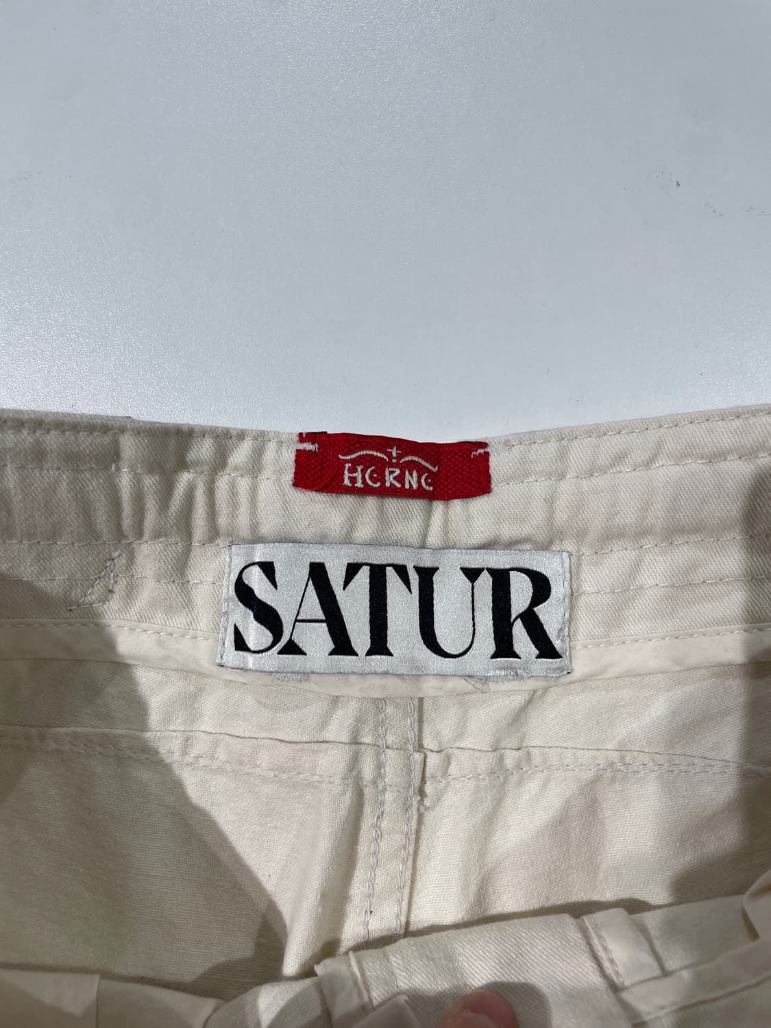 세터 x 헤르시 크림 구아타 자르댕 페인팅 코튼 팬츠 상품이미지7