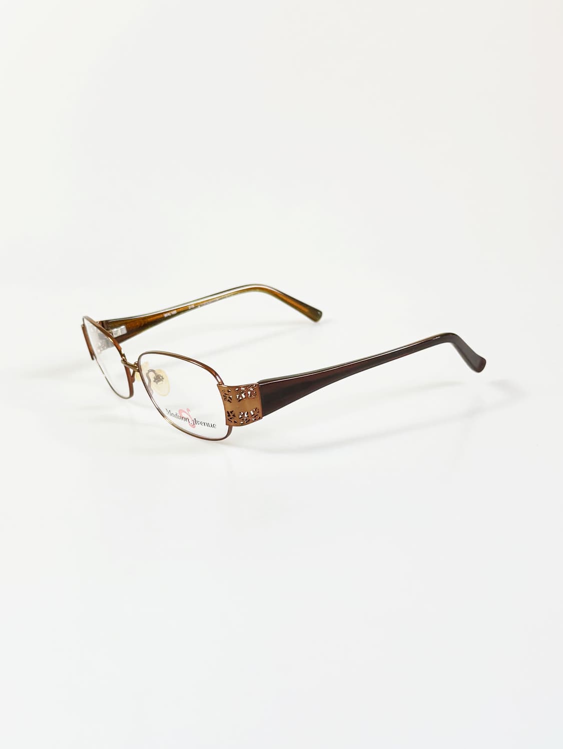 MADDISON AVENUE 슬림 스퀘어 메탈 빈티지 안경 상품이미지3