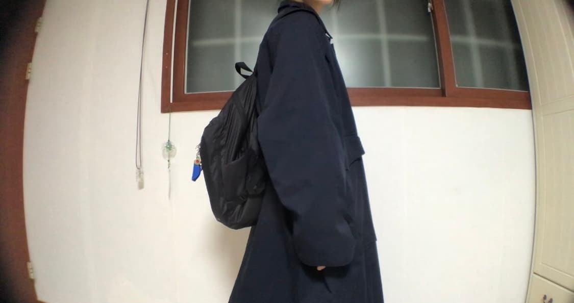 네이비 면 코트 상품이미지3