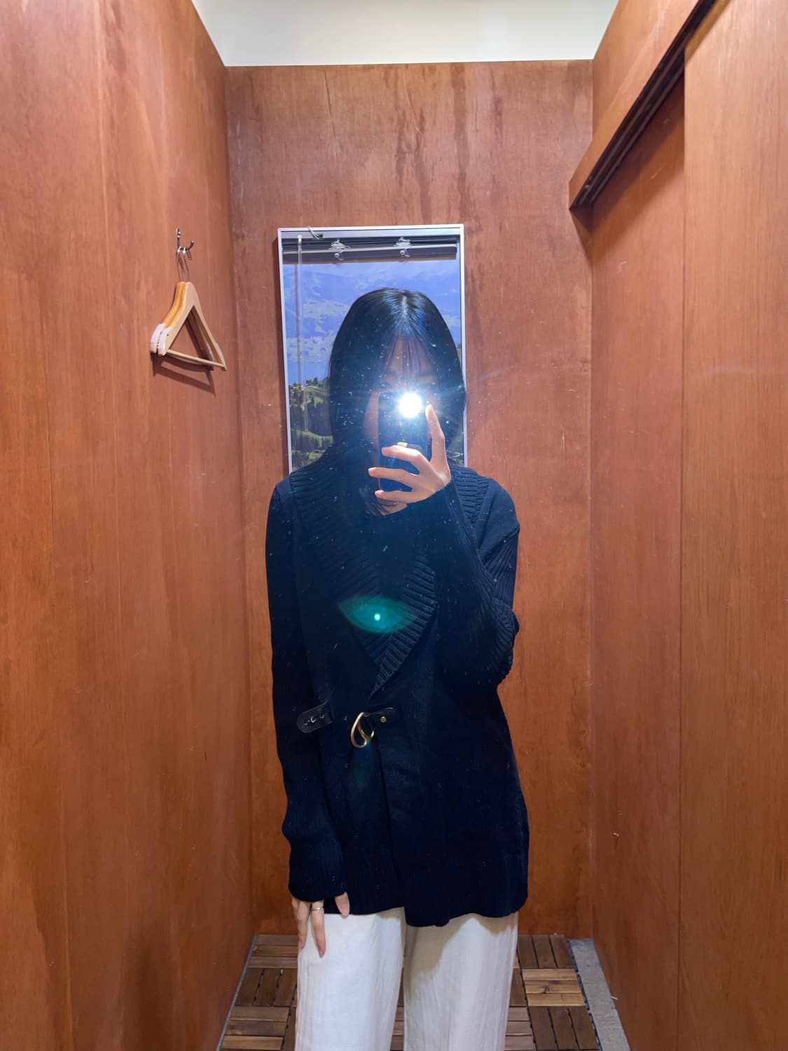 (M) LAUREN 로렌 랄프 로렌 숄 카라 니트 가디건 상품이미지1