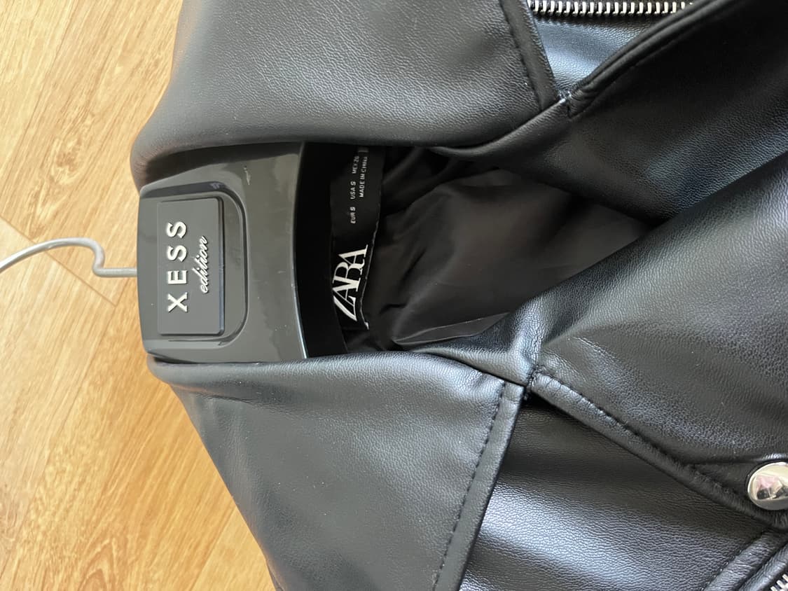 [2회 착용] 자라 블랙 레더 라이더 자켓 상품이미지3