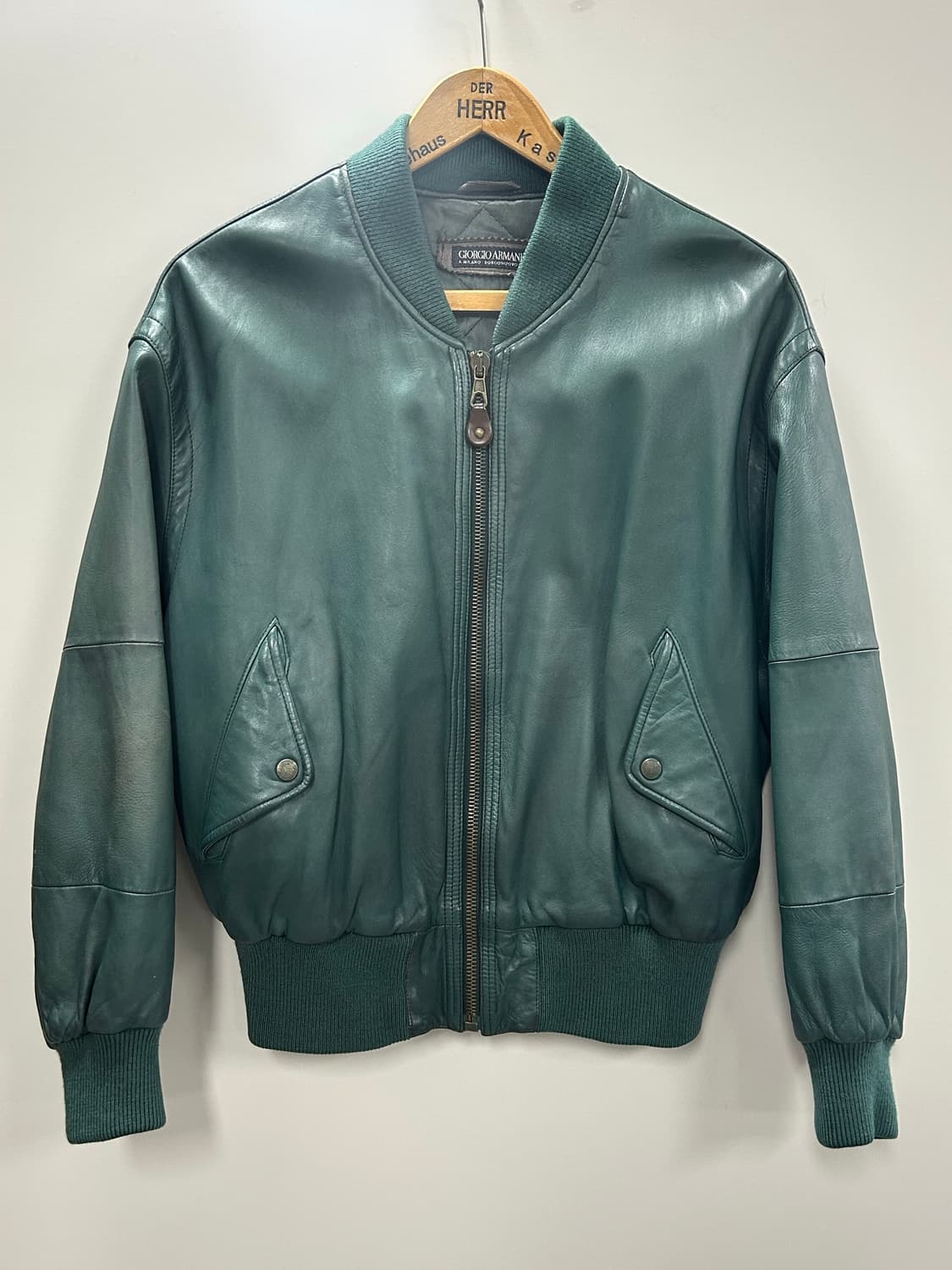 조르지오 아르마니 레더 블루종 상품이미지1