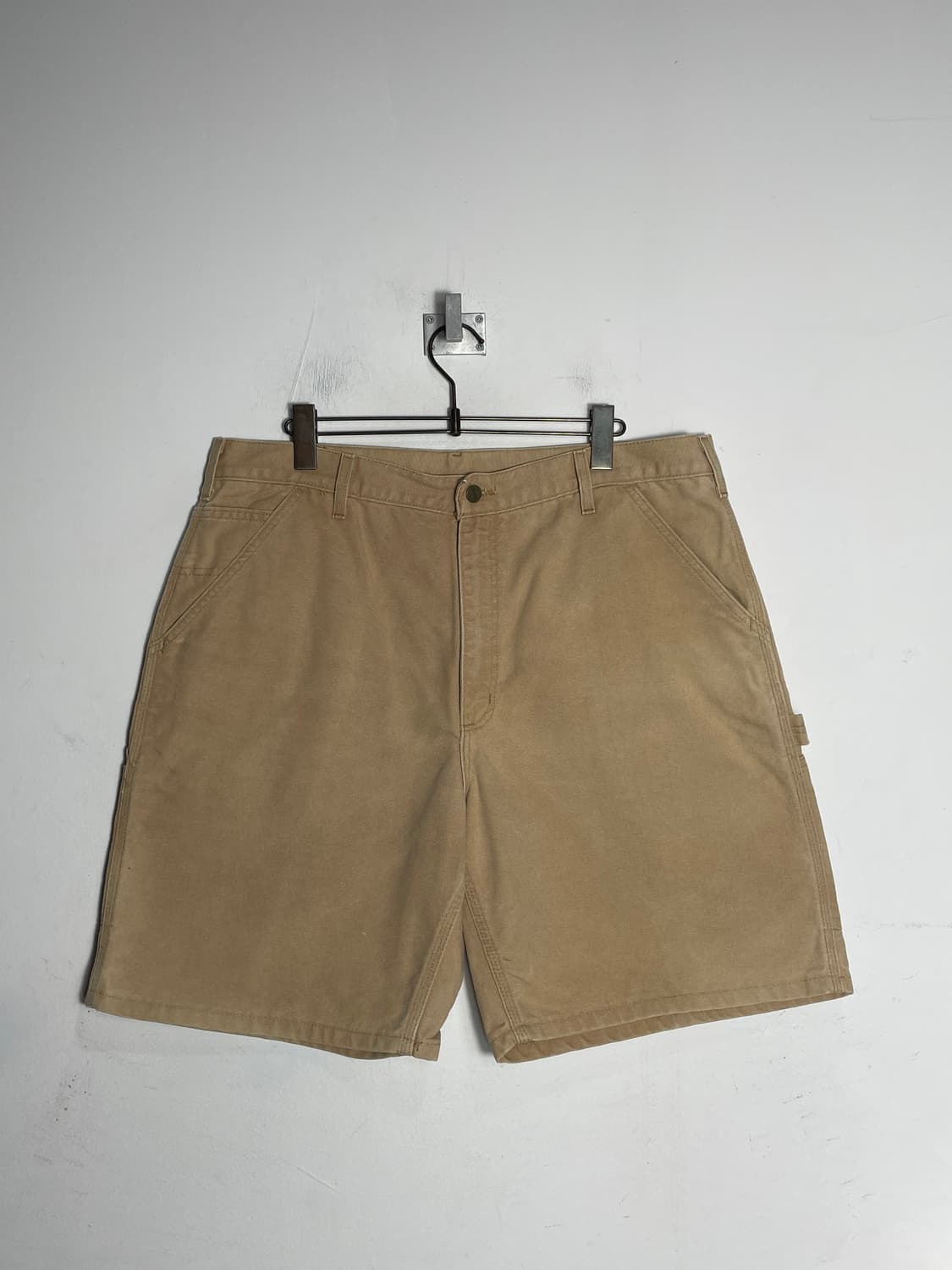 칼하트 베이지 카펜더 반바지 팬츠 상품이미지5