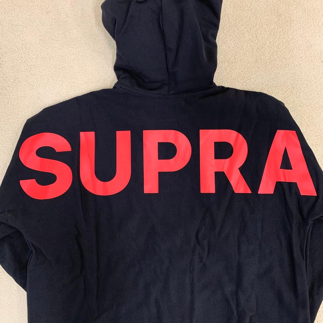 SUPRA 수프라 빅로고 후드 티셔츠(L/블랙) 스웻셋업 상품이미지5