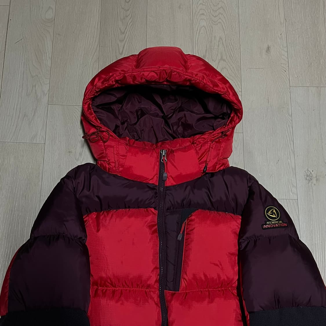 프로월드컵 테크니컬 구스다운 700 후드 패딩 점퍼 [레드] L/100 상품이미지2