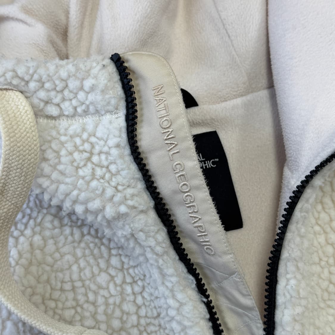 네셔널지오그래픽 양털 후리스 후드 집업 L 상품이미지3