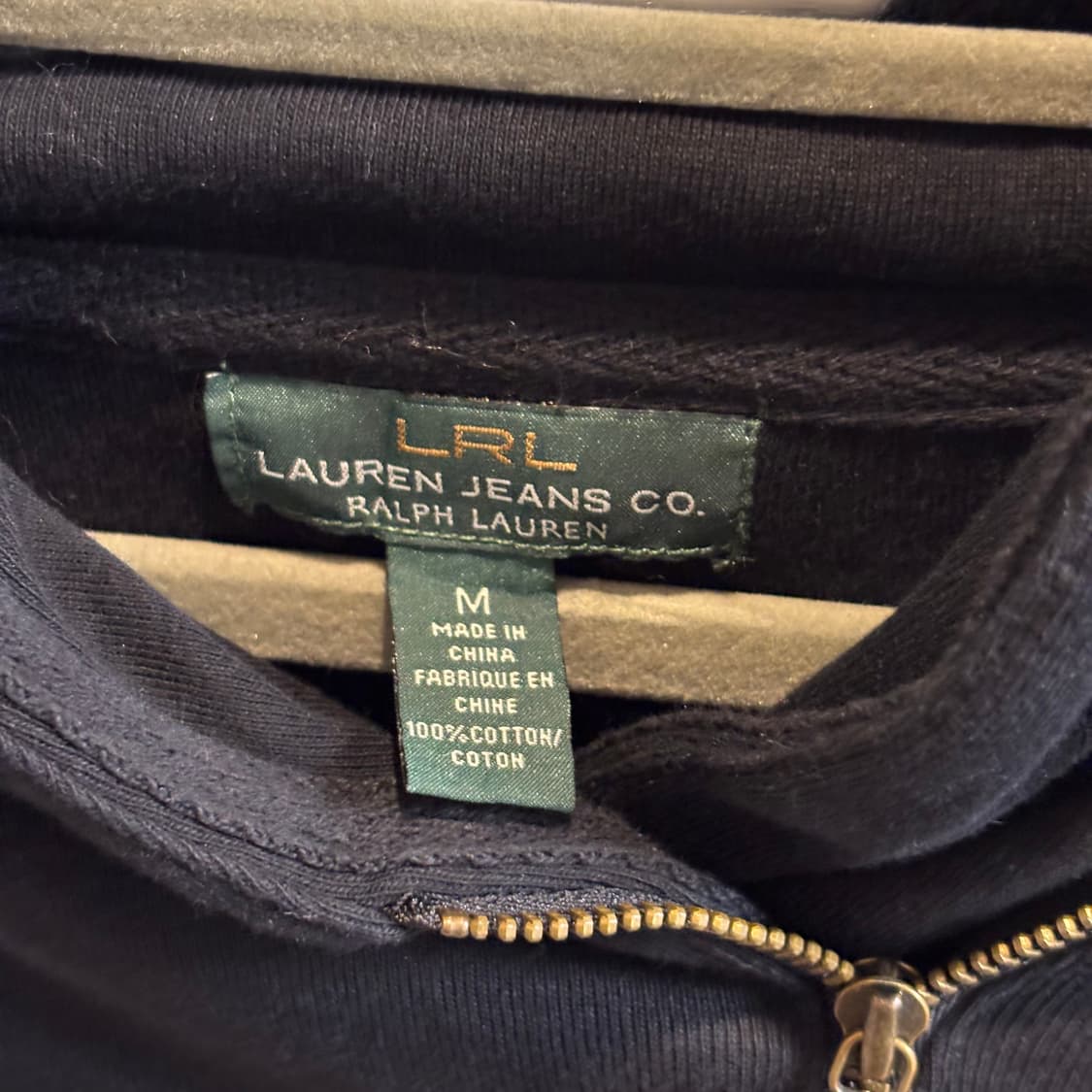 랄프로렌 그린라벨 반집업 숄카라 티셔츠 M 상품이미지5