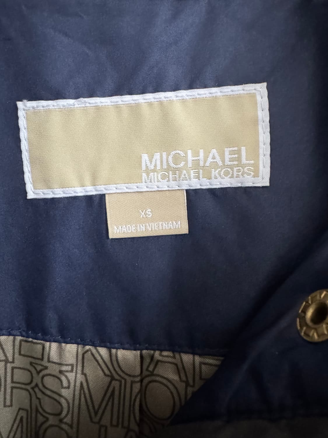 마이클 코어스 퀄팅 자켓 네이비 XS 상품이미지4