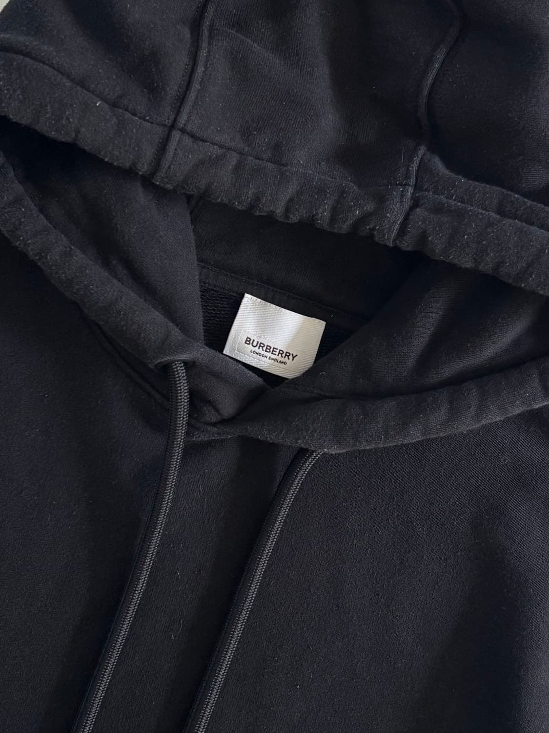 Burberry 버버리 블랙 체크 코튼 후디 상품이미지5