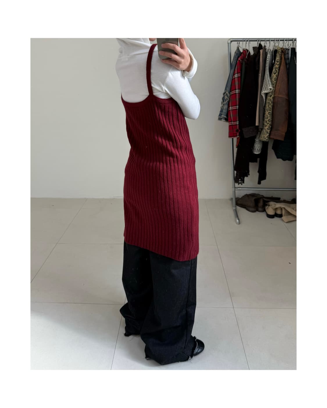 빈티지 니트 원피스 상품이미지5