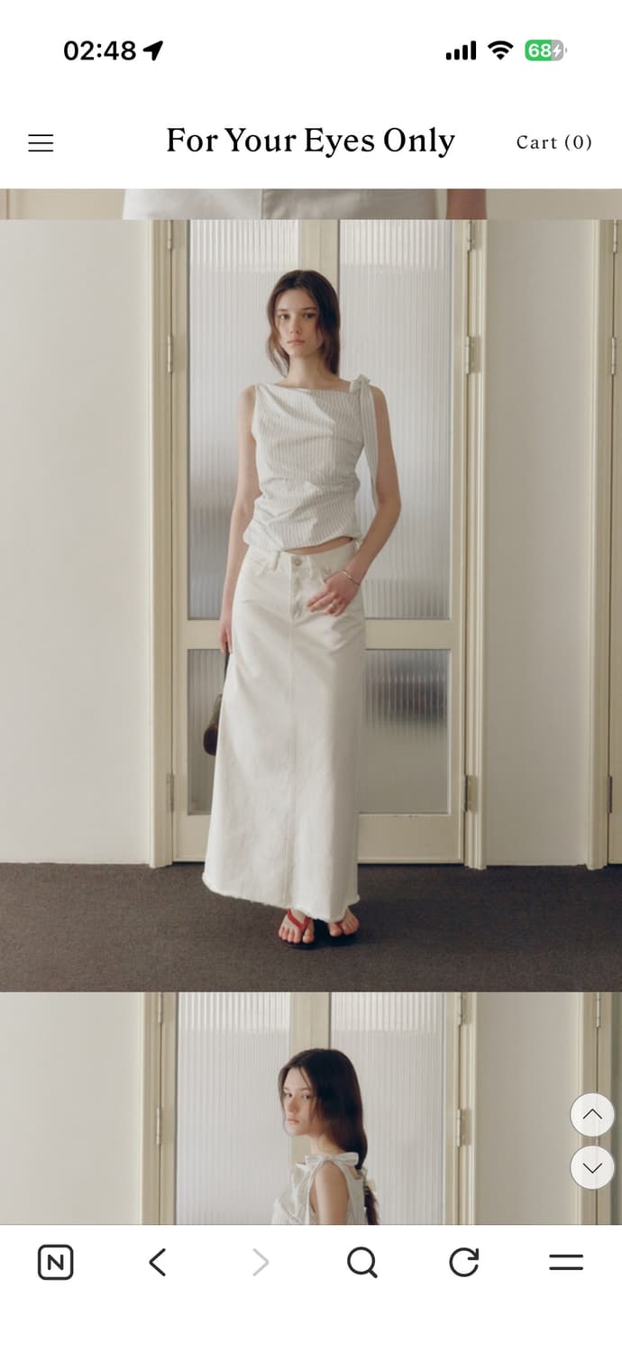 포유온 Harri Fringe Maxi Skirt (스탠다드/S) 상품이미지1