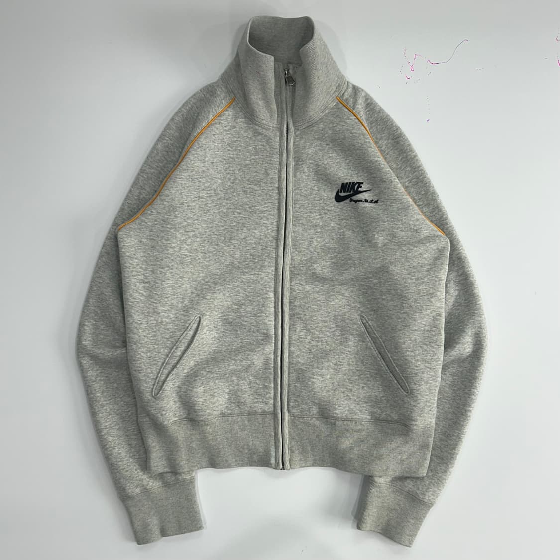 Nike 나이키 벨벳로고 백포인트 그레이 집업 상품이미지3