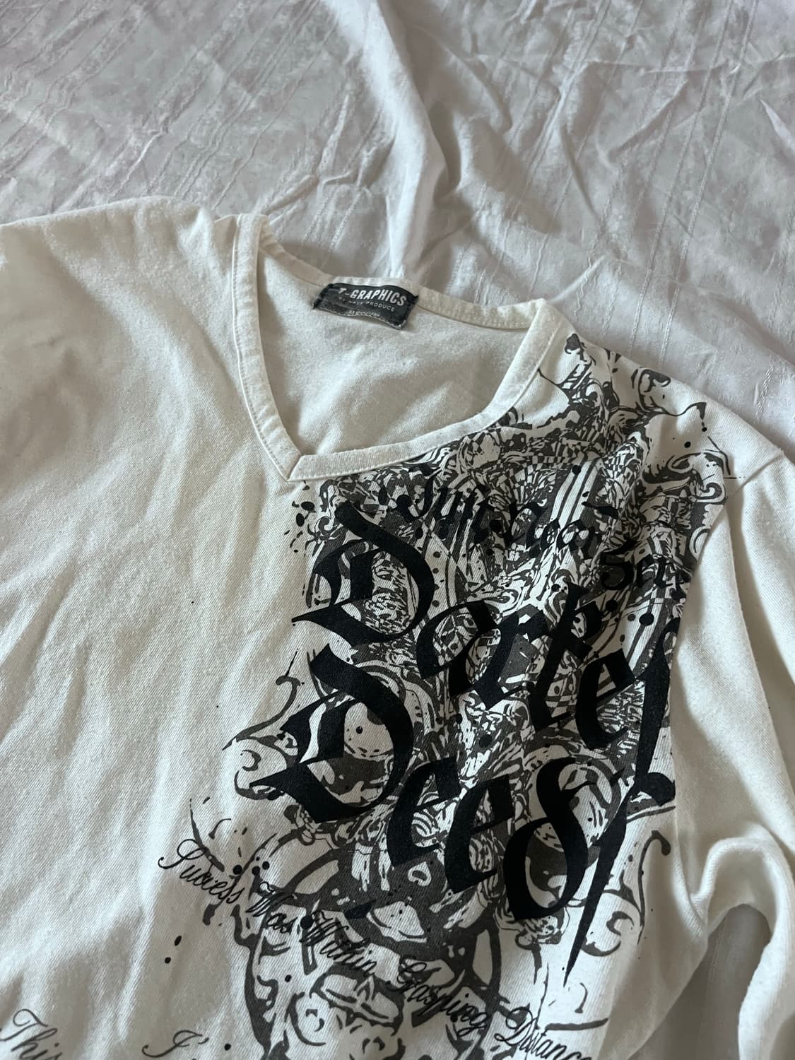 Rock punk gothic print long sleeve 상품이미지3